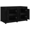 Outdoor Kitchen Cabinet Black - Solid Pine, 106x55x64 cm