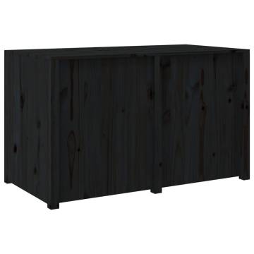 Outdoor Kitchen Cabinet Black - Solid Pine, 106x55x64 cm