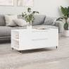 Coffee Table White 102x44.5x50 cm Engineered Wood Colour white Quantity in Package 1 