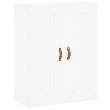 Stylish Highboard White 69.5x34x180 cm - Hipomarket