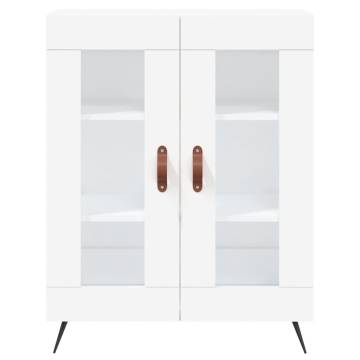 Stylish Highboard White 69.5x34x180 cm - Hipomarket