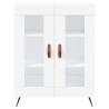 Stylish Highboard White 69.5x34x180 cm - Hipomarket