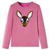 Kids' T-shirt with Long Sleeves Raspberry 140 Colour raspberry Size 140 (9-10y) 