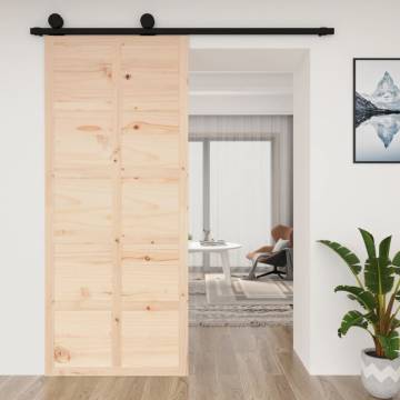 Barn Door 90x1.8m Solid Wood Pine - Stylish & Space-Saving