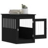 Dog Crate Furniture Black - Stylish & Functional 2-in-1 | HipoMarket