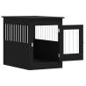 Dog Crate Furniture Black - Stylish & Functional 2-in-1 | HipoMarket