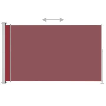 Patio Retractable Side Awning 220x300 cm Red - Stylish Privacy