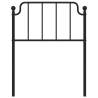 Stylish Metal Headboard Black - 75 cm | Hipomarket