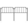 Stylish Black Metal Headboard - 193 cm | HipoMarket