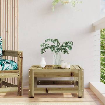 Wooden Garden Footstool - Impregnated Pine | Hipomarket UK