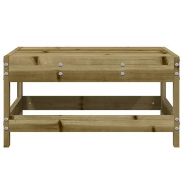 Wooden Garden Footstool - Impregnated Pine | Hipomarket UK