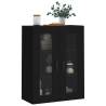 Wall Mounted Cabinet Black 69.5x34x90 cm - Hipo Market