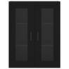 Wall Mounted Cabinet Black 69.5x34x90 cm - Hipo Market