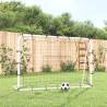 Football Net Rebounder White & Black - 184x61x123 cm