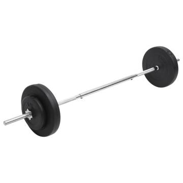 30 kg Barbell with Plates Set - Versatile Workout Equipment