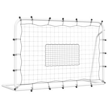 Football Net Rebounder White & Black - 184x61x123 cm