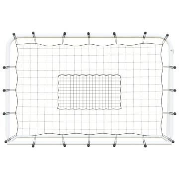 Football Net Rebounder White & Black - 184x61x123 cm