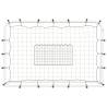 Football Net Rebounder White & Black - 184x61x123 cm