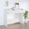 Console Table White 90x36x75 cm Engineered Wood Colour white Quantity in Package 1 