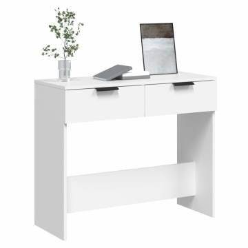 White Console Table 90x36x75 cm - Stylish & Versatile