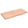 Light Brown Solid Wood Table Top - 100x50cm | HipoMarket