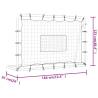 Football Net Rebounder White & Black - 184x61x123 cm