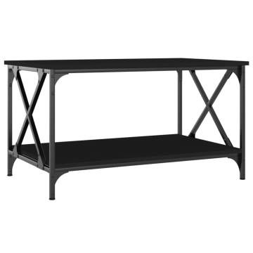 Elegant Black Coffee Table - 80x50x45 cm | HipoMarket