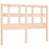 Small Double Bed Frame with Headboard - Solid Pine Wood