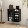 Shoe Cabinets 2 pcs Black 31.5x35x70 cm Engineered Wood Colour black Quantity in Package 2 Number of 1 Number of shelves 