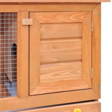 Outdoor Rabbit Hutch - Small Animal House Pet Cage 1 Door