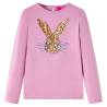 Kids' T-shirt with Long Sleeves Burnt Pink 92 Colour pink Size 92 (1.5-2y) 