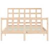 Bed Frame with Headboard - Small Double Solid Wood