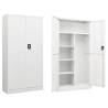 Locker Cabinet White 90x40x180 cm Steel Colour white Quantity in Package 1 