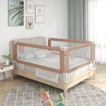 Toddler Safety Bed Rail Taupe 140x25 cm - Best Protection