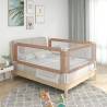 Toddler Safety Bed Rail Taupe 140x25 cm Fabric Colour taupe Size 140 x 25 cm Quantity in Package 1 