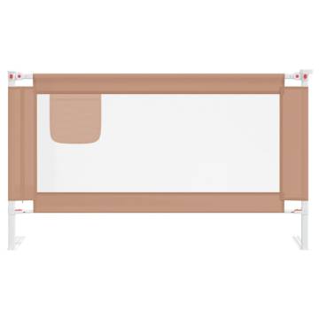 Toddler Safety Bed Rail Taupe 140x25 cm - Best Protection