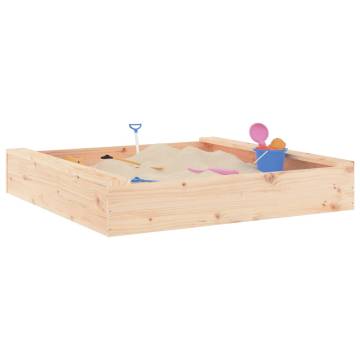 Sandbox with Seats - Solid Pine Wooden Play Area | HipoMarket