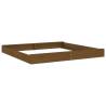 Sandbox with Seats - Honey Brown Square Solid Pine Wood