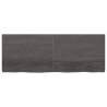 Dark Brown Solid Oak Bathroom Countertop - 160x60 cm