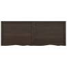 Dark Brown Solid Oak Bathroom Countertop - 160x60 cm