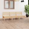 3 Piece Garden Lounge Set Solid Pinewood Colour brown Number of 1 