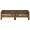 Pull-out Day Bed Honey Brown Solid Wood Pine | Hipomarket