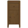 Stylish Honey Brown Solid Wood Sideboard - 40x35x80 cm