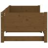 Pull-out Day Bed Honey Brown Solid Wood Pine | Hipomarket