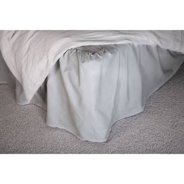 Venture Home Light Grey Cotton Bedskirt 200x120 cm | Hipomarket