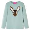 Kids' T-shirt with Long Sleeves Medium Mint 104 Colour mint Size 104 (3-4y) 