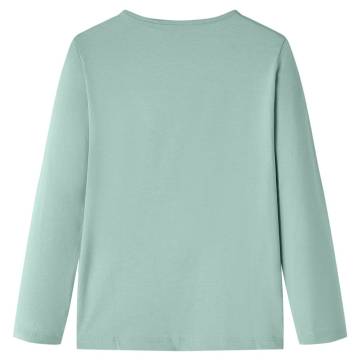 Kids' Long Sleeve T-Shirt - Medium Mint | Hipomarket UK