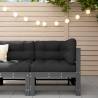 Garden Corner Sofa Grey Solid Wood Pine Colour grey pine Quantity in Package 1 Model corner sofa 