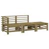 3 Piece Garden Lounge Set | Impregnated Pine Wood Furniture