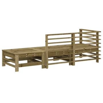 3 Piece Garden Lounge Set | Impregnated Pine Wood Furniture